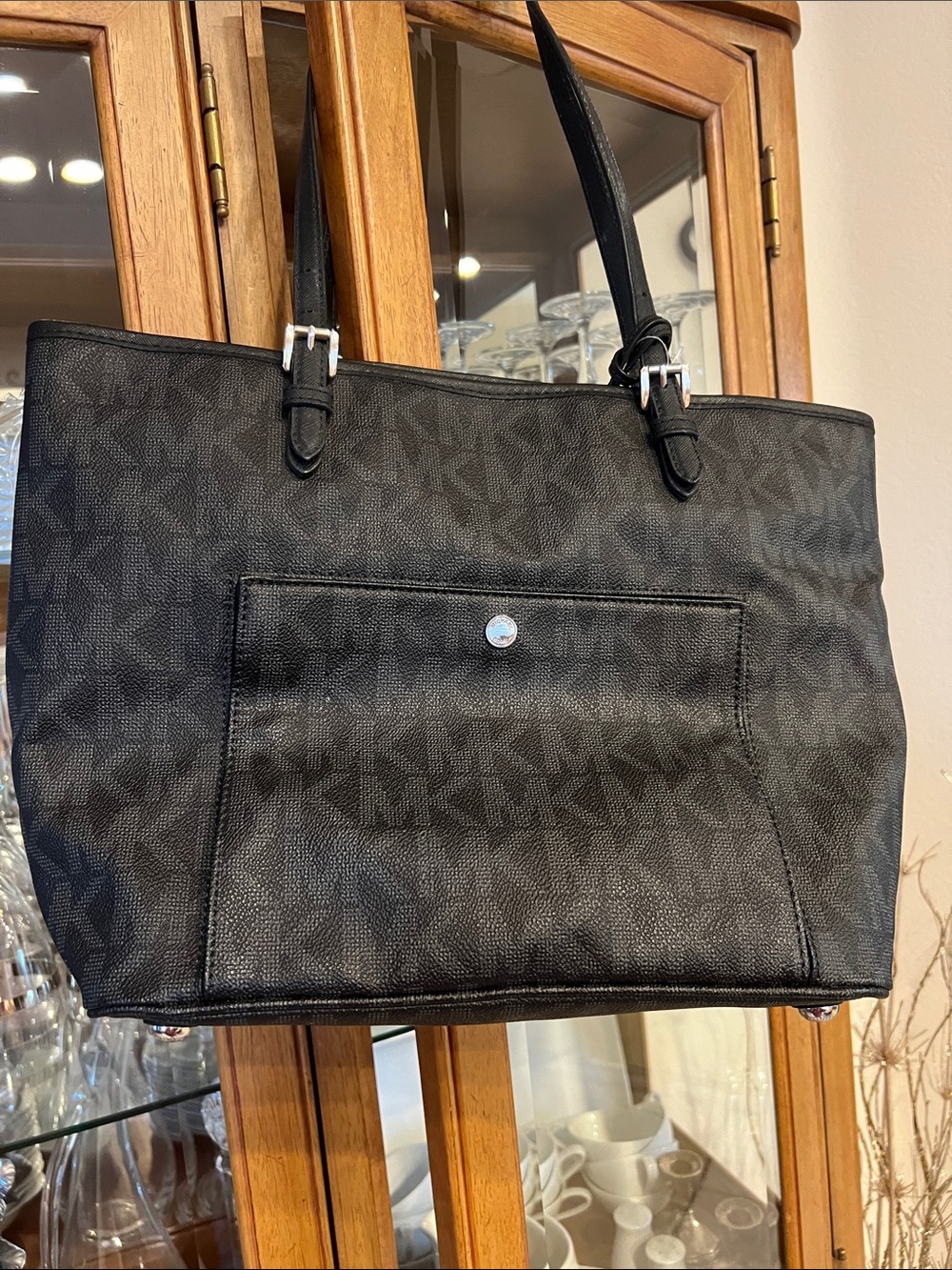 Michael Kors Black Signature Tote Bag
